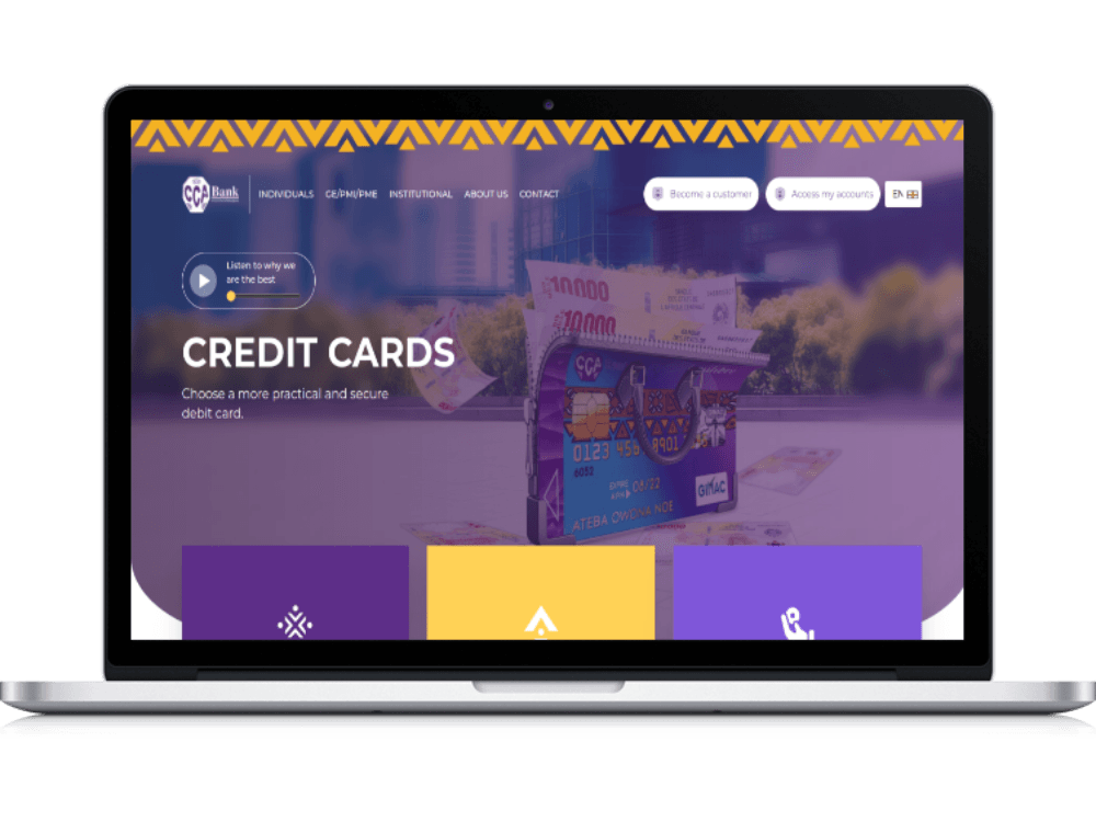 CCA Bank website