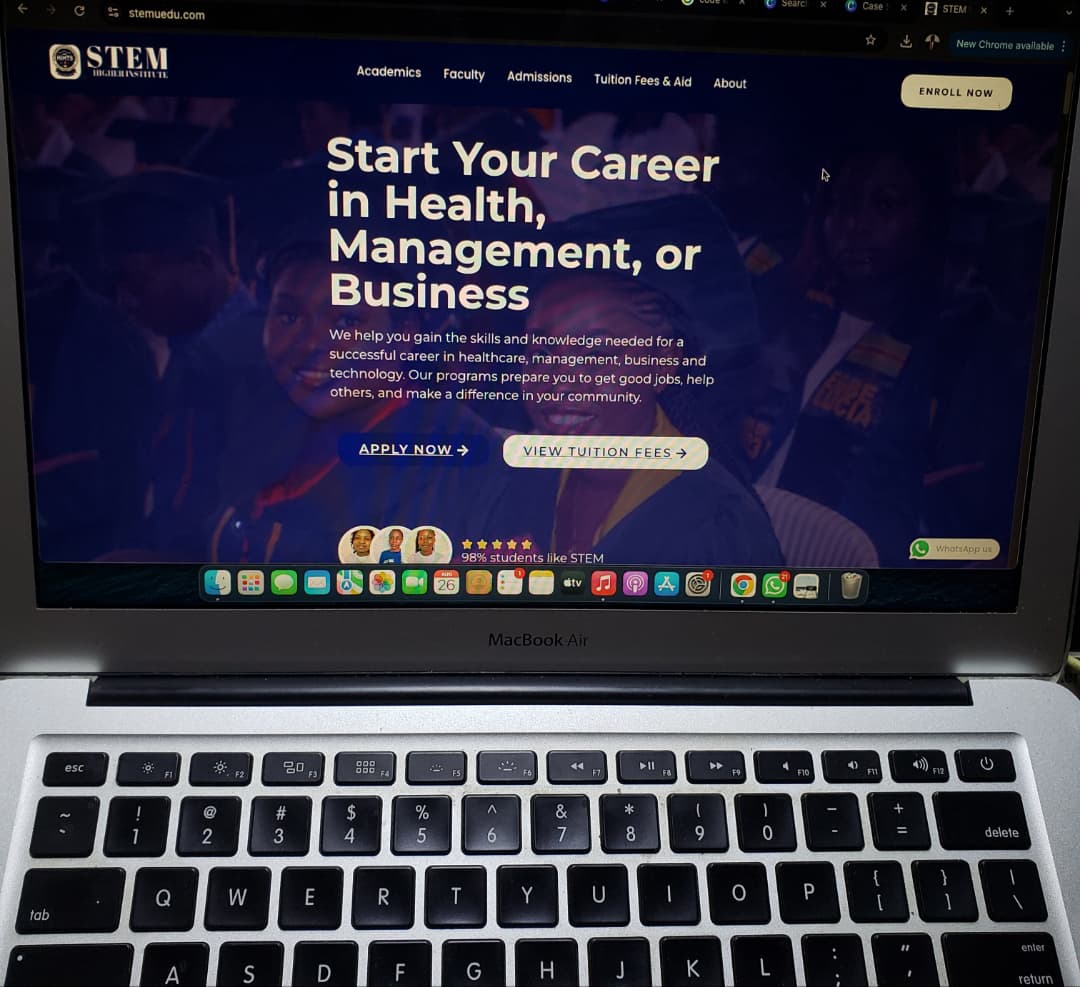 WordPress school website design Douala Cameroon